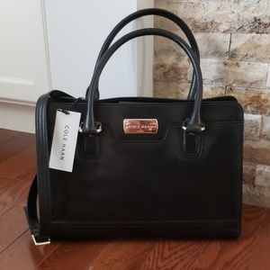 Cole Haan new with tags Carrington Black Satchel